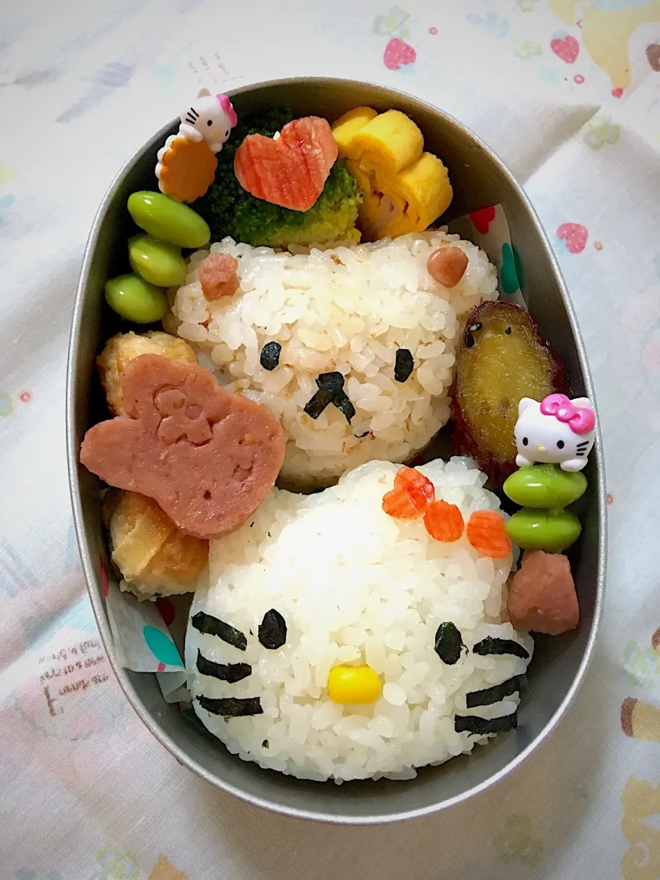 年中さん最後のお弁当🍱🍙🎀|kaoさん