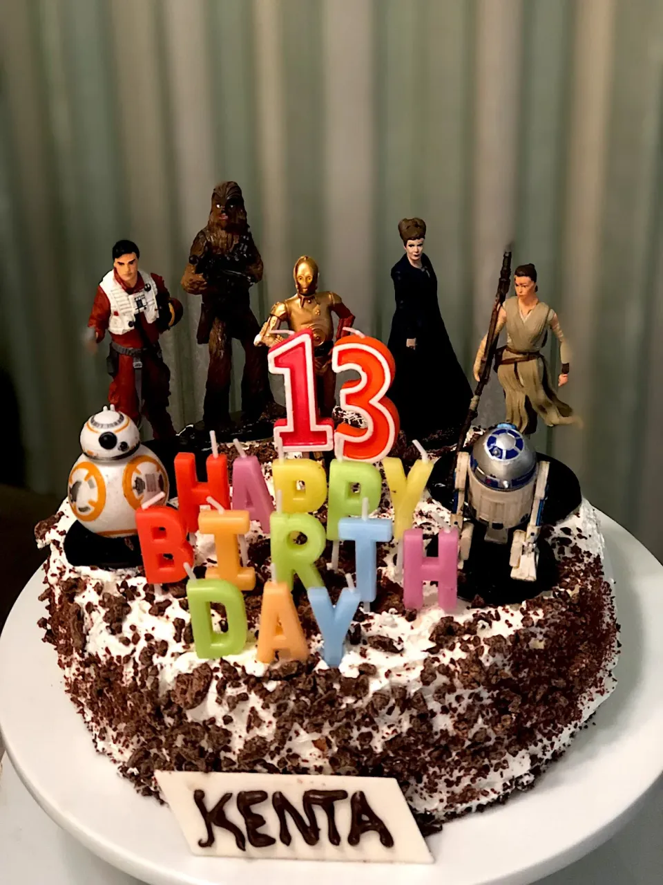 Snapdishの料理写真:starwars chocolate cake|marian ilanoさん