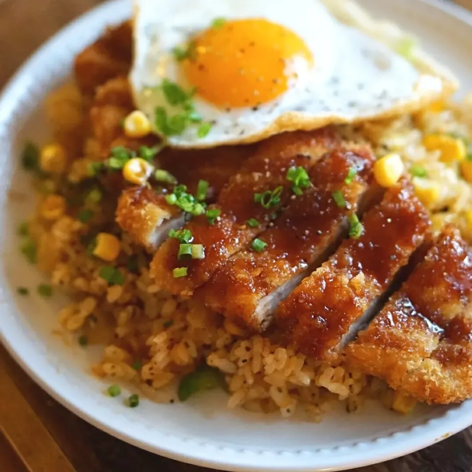 チキンカツのっけスパイシーピラフ|yasukoさん