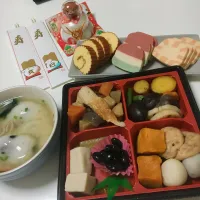 Snapdishの料理写真:おせちと白味噌汁|mame_さん