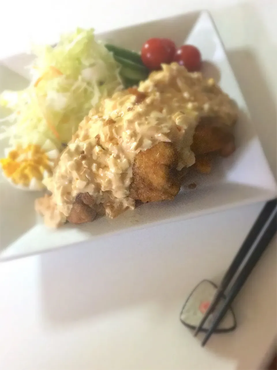 Snapdishの料理写真:#お久しぶりのup#簡単チキン南蛮#今日の夕食|あーたんさん