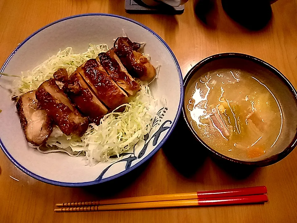 照り焼き丼(晩ご飯)|みどりさん