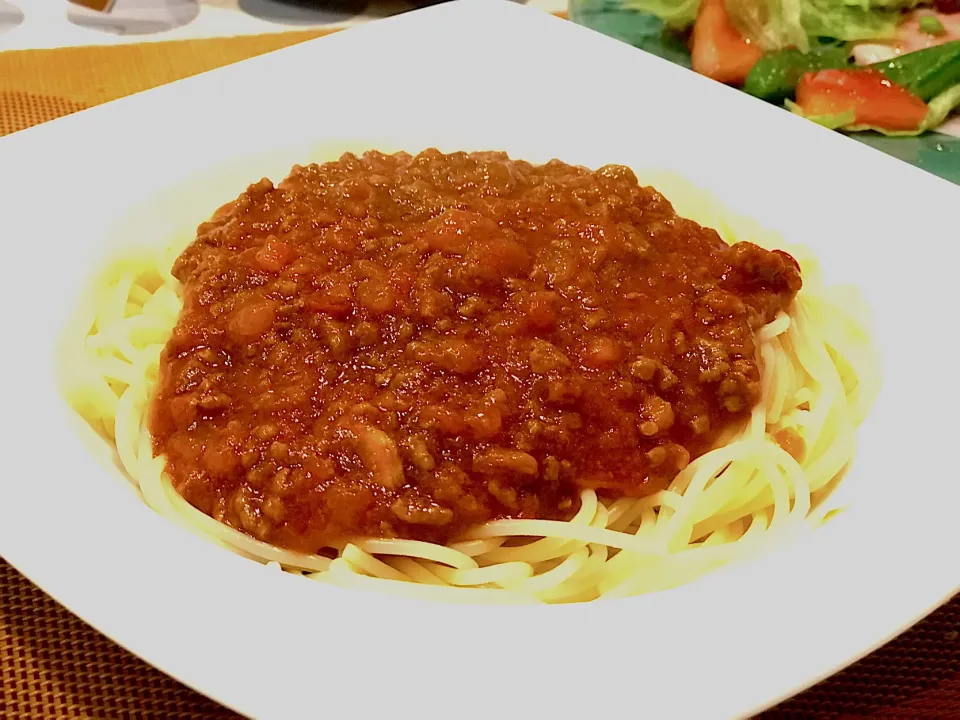 Snapdishの料理写真:ミートソース スパゲティ🍝|lazy104さん