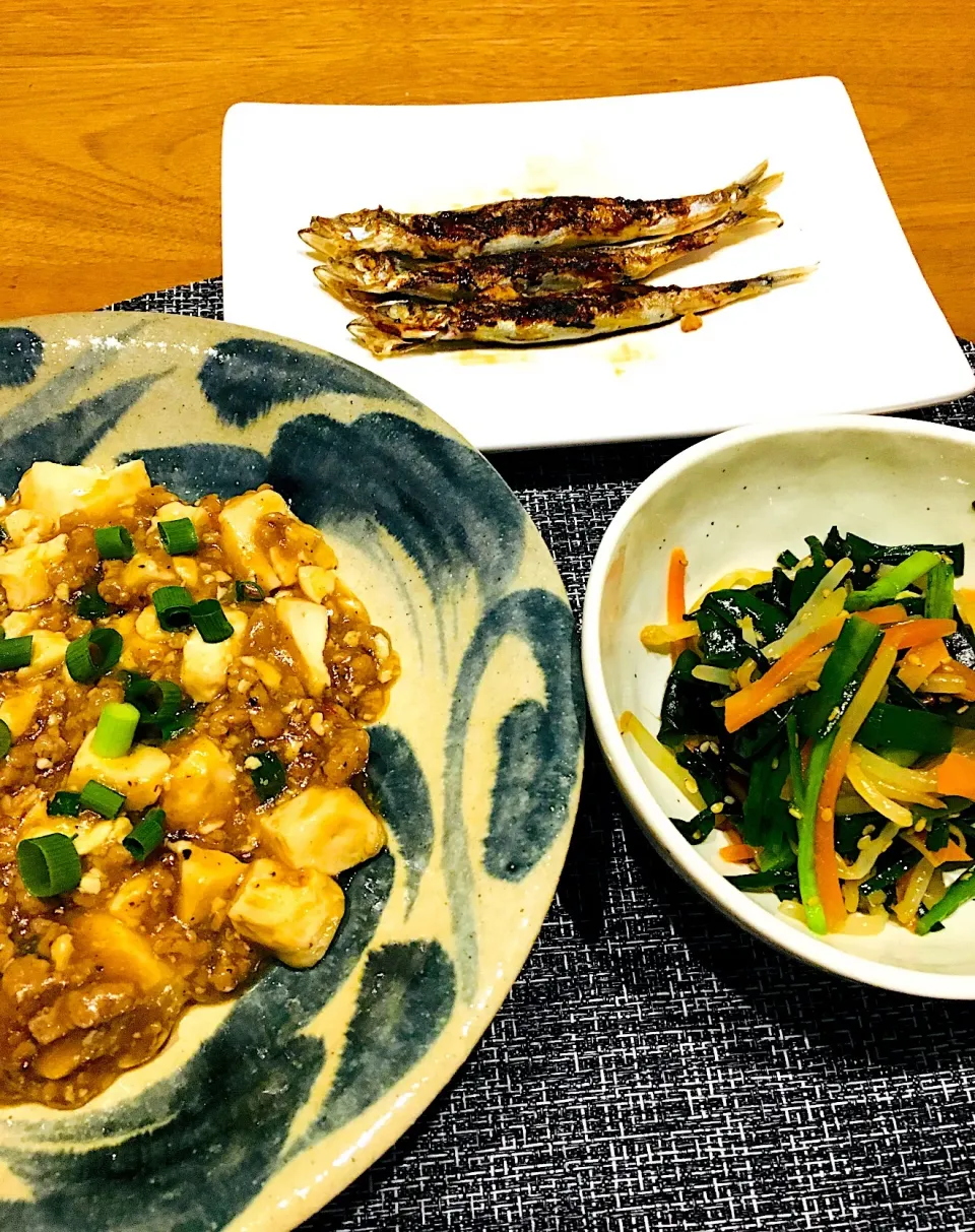 Snapdishの料理写真:夜ごはん✨
アツアツ麻婆豆腐ふぅふぅ(*´꒳`*)💕|ミッチ☆ママさん