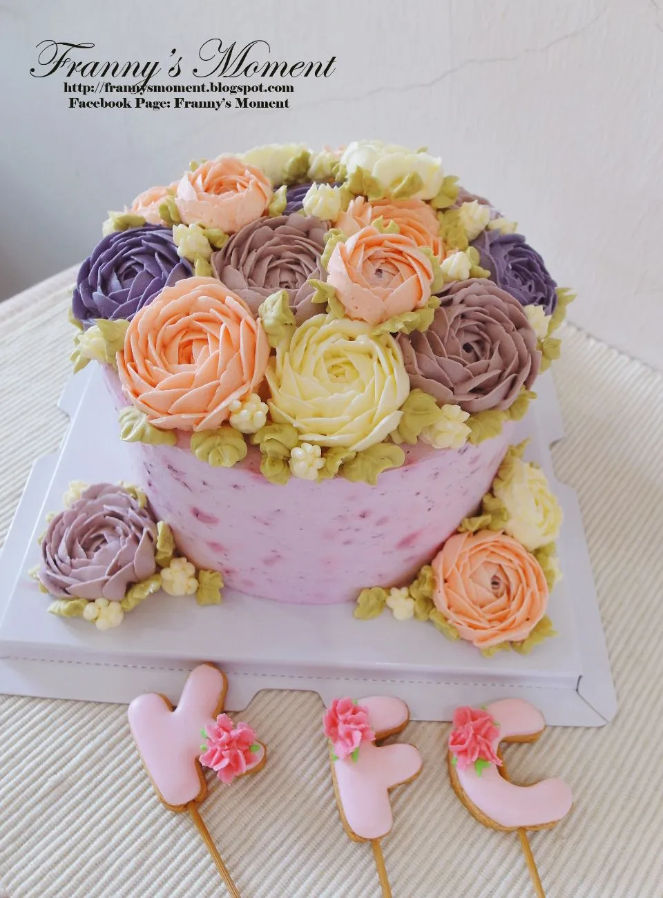 Flowers cake #buttercream #cake|Frannyさん