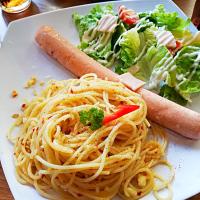 Spaghetti 🍝 + sausage