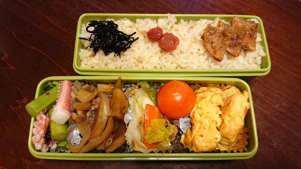 烏賊アスパラ弁当|りょーさん