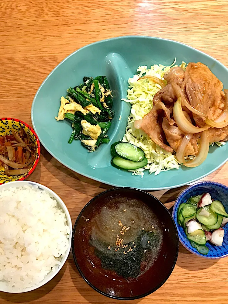 生姜焼きの 晩ご飯|KAEさん