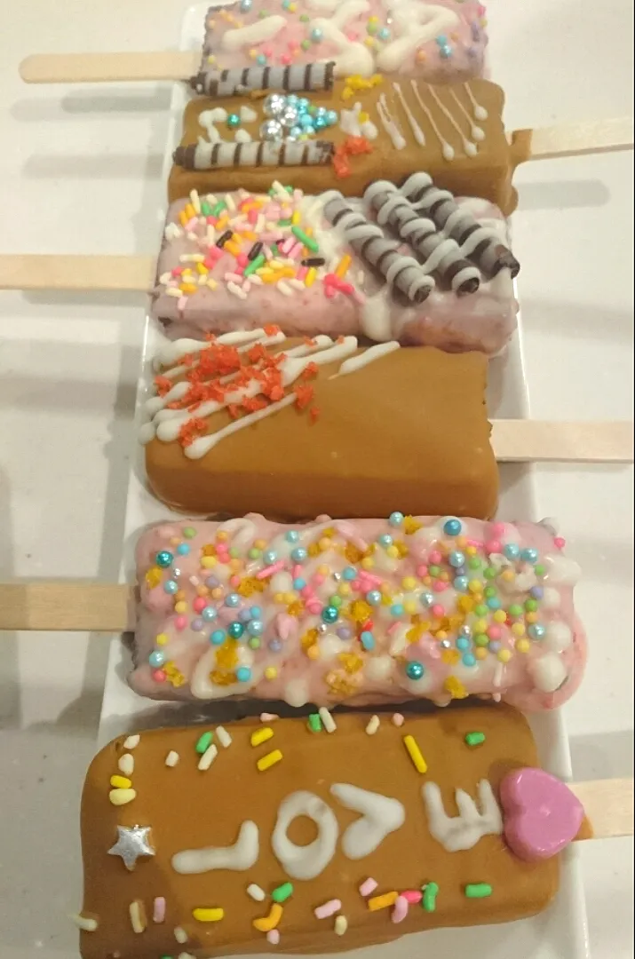 バレンタインのお返しに♥息子特製チョコレートバー🍫|れんこさん