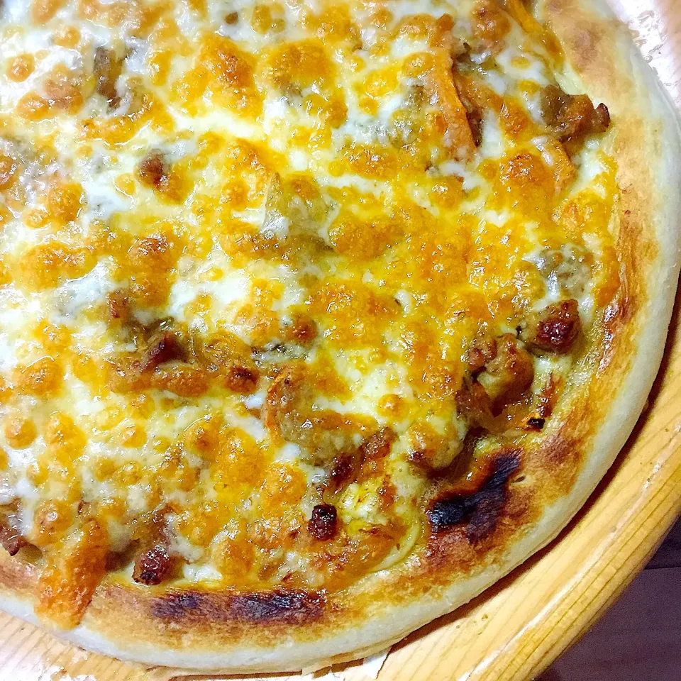 Snapdishの料理写真:焼肉ピザ🍕|アッツさん