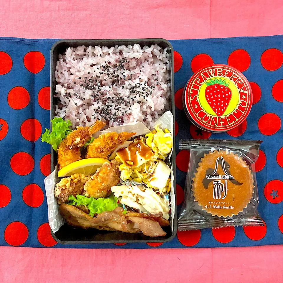 Snapdishの料理写真:高校生男子サッカー部弁当⚽️|Na.aloha.さん