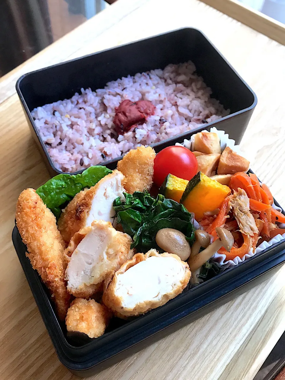 Snapdishの料理写真:ささみカツ弁当|二キィさん