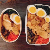 Snapdishの料理写真:がっつりチャーシュー弁当|emoさん