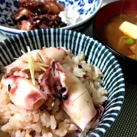 Snapdishの料理写真:春の剣先イカでイカ飯🦑
#イカ飯|Keiさん