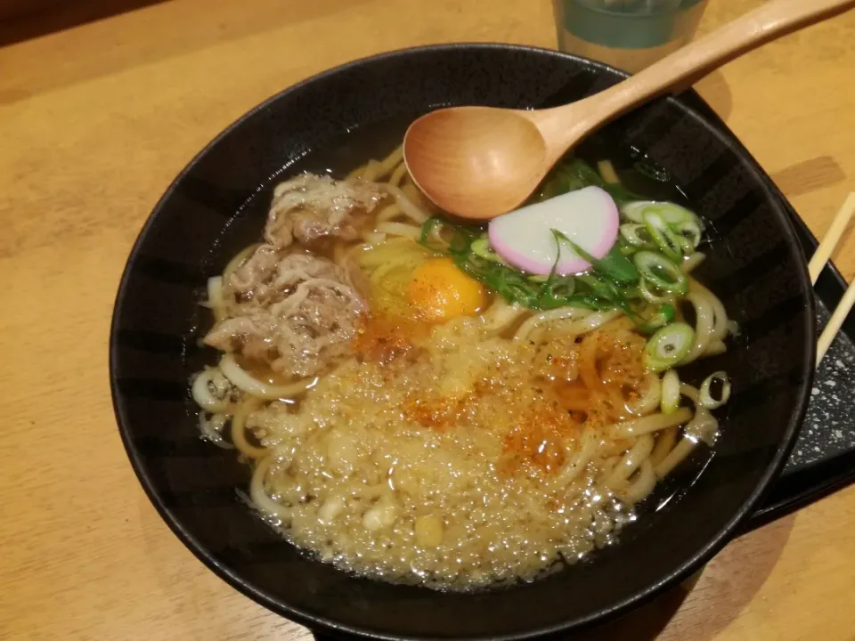 Snapdishの料理写真:朝は、浪花スペシャル　讃岐🍜|Kojiさん