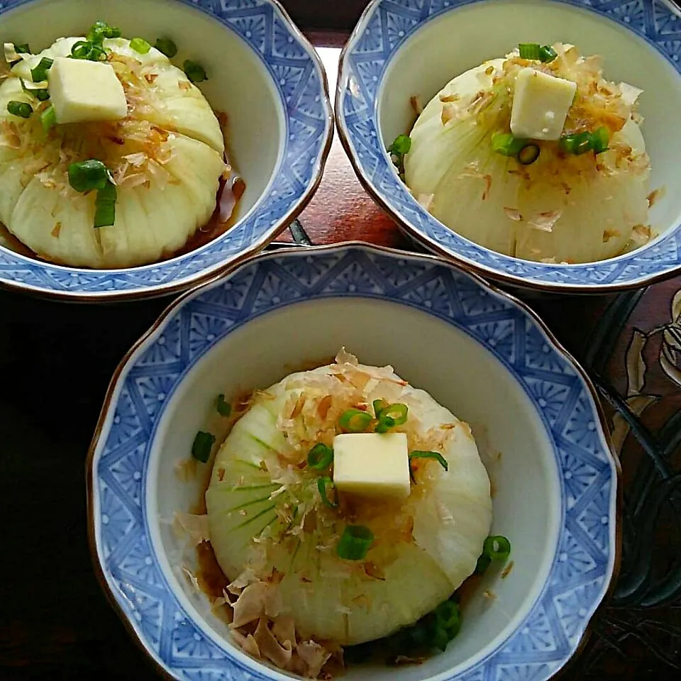 まるまさんの新玉ねぎをチンして麺つゆとバターで！|ゆっこさん