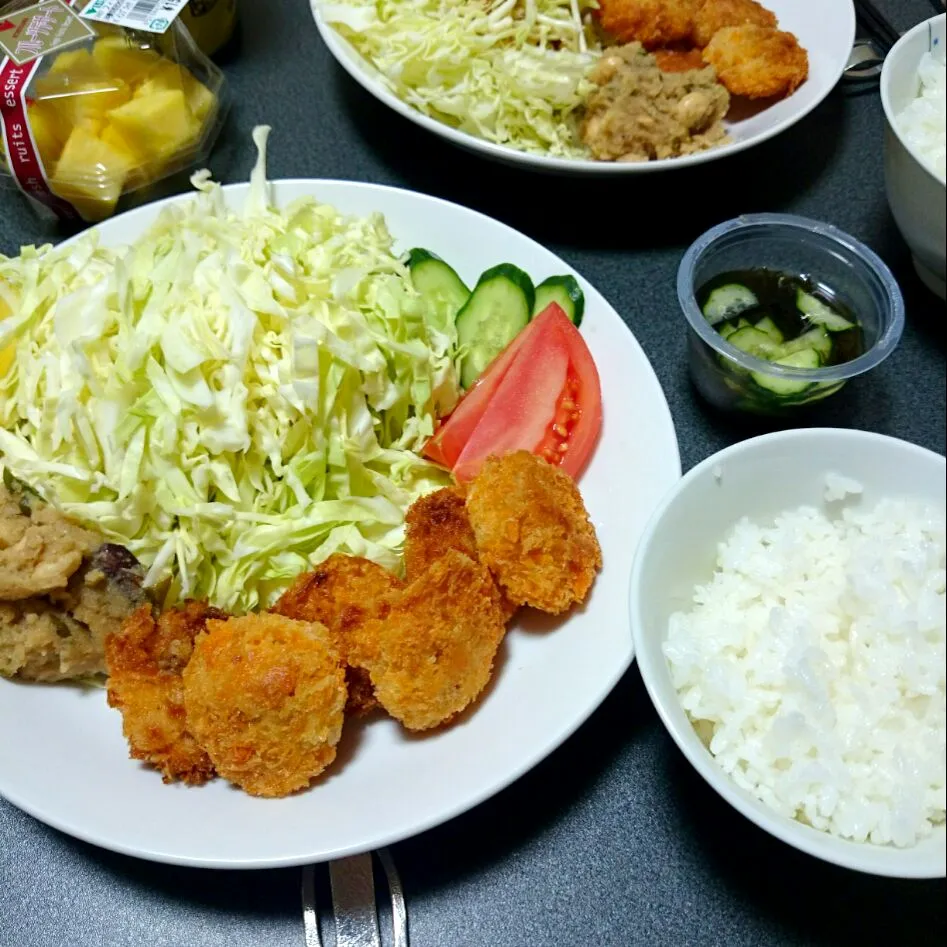 ほたてフライの夕飯|jun(・x・)さん