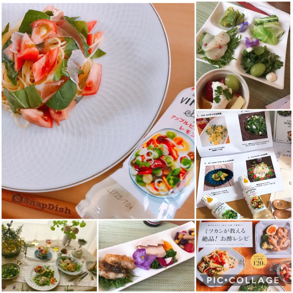 Snapdishの料理写真:フルーツトマトと生ハムの冷製パスタ「VINEG AR Style」仕立て|sana.ayaさん