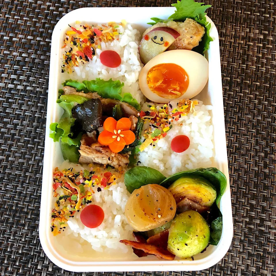 今日のおべんと★スライド品でざっくりモザイク弁当|emichococo625さん