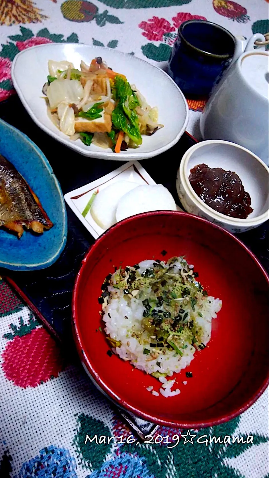 Gママの晩ごはん☆食べすぎたので お茶漬け😊|kaoriさん