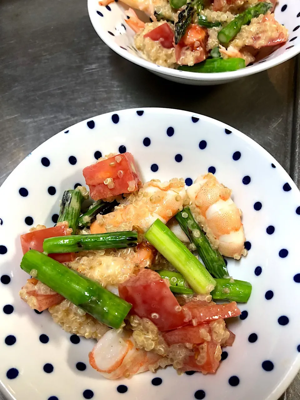 エビ🦐とアスパラのサラダ🥗|Rie Kobayashiさん