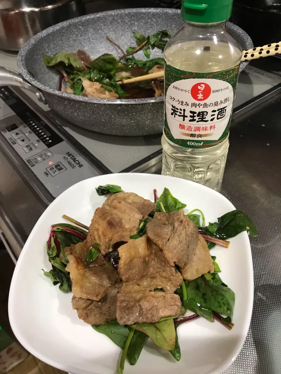 ほうれん草と豚肉炒め🥬🥩|YoShiさん