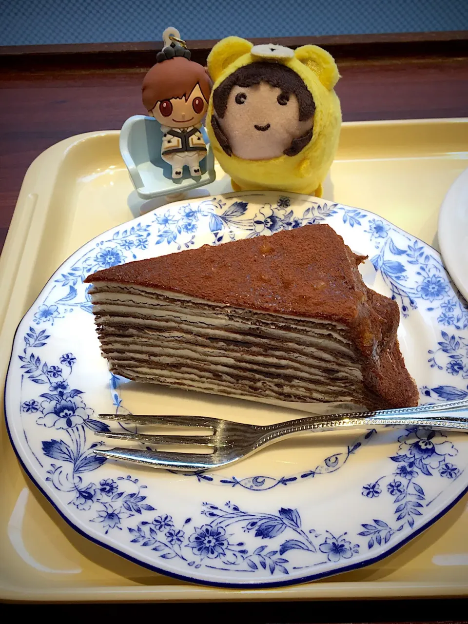 Snapdishの料理写真:パリパリチョコミルクレープ💛🖤ドトール|なぎさん