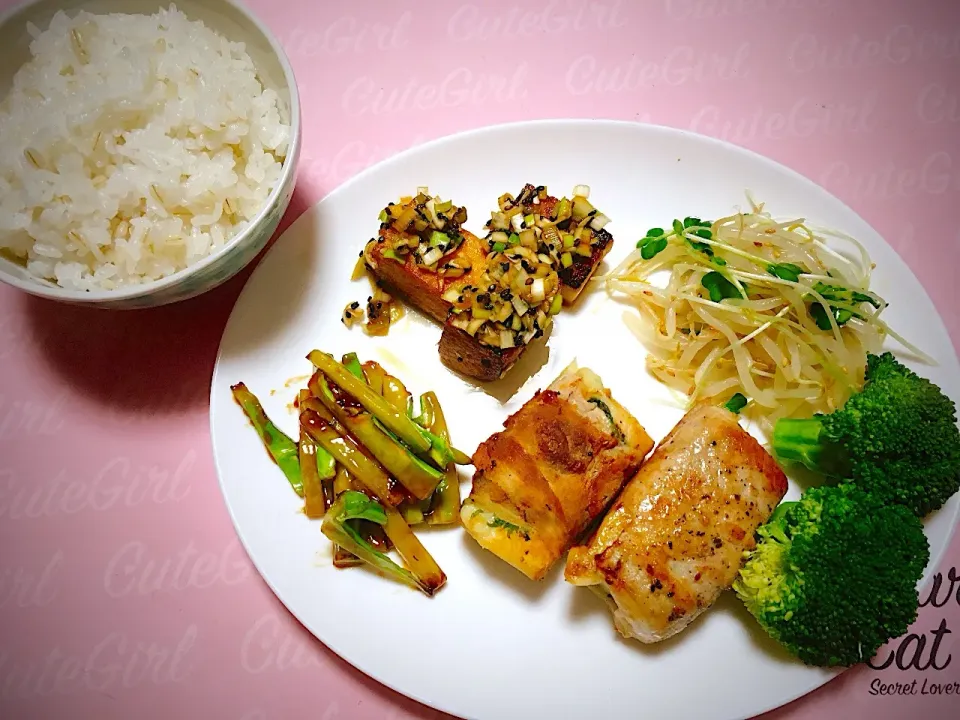 お弁当の残り晩ごはん🍚|くろねこっく🐈‍⬛さん