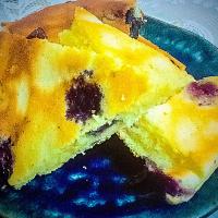 Coconut flour and blueberry cake