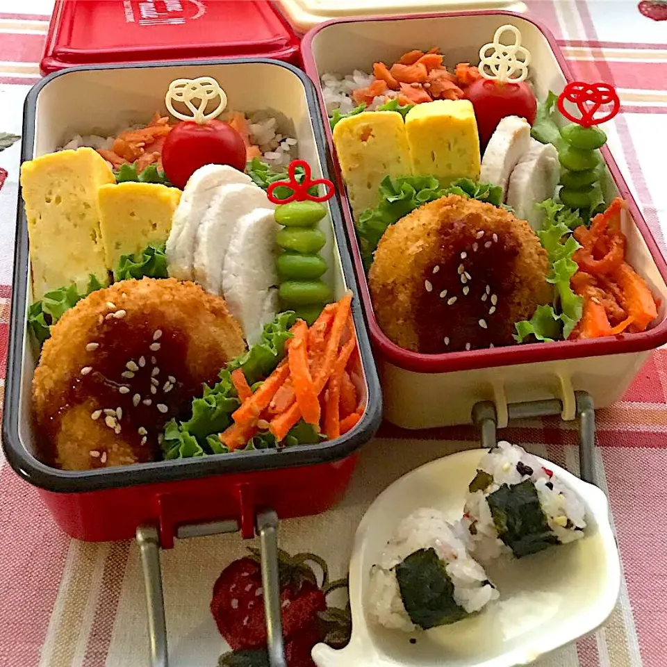 Snapdishの料理写真:コロッケ弁当🍱。|emi.さん