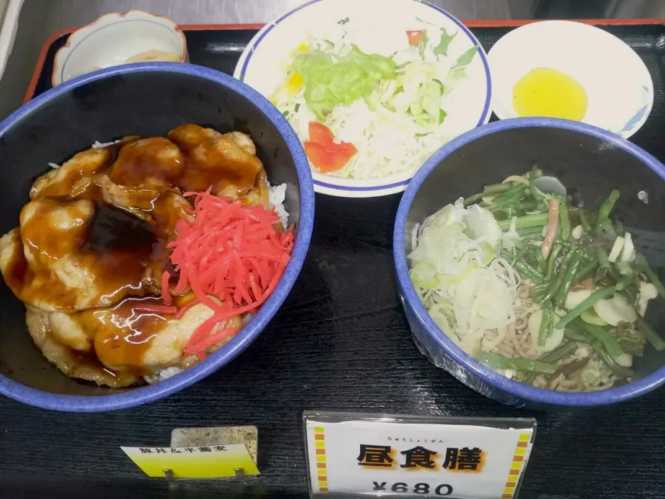 豚丼＆ハーフ山菜そばセット|nyama1さん