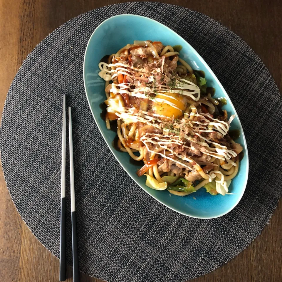 焼うどん(*´-`)🥢|AKUBI*:ஐ(●˘͈ ᵕ˘͈)さん