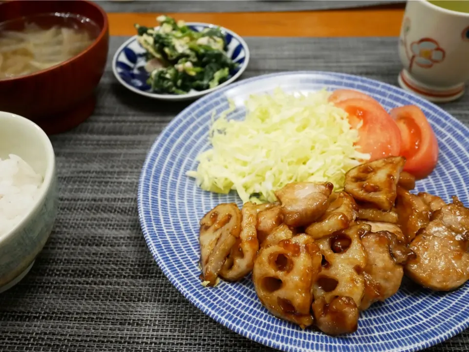 19/03/20 夕飯♪ 豚ヒレ肉と蓮根の黒酢豚|ikukoさん