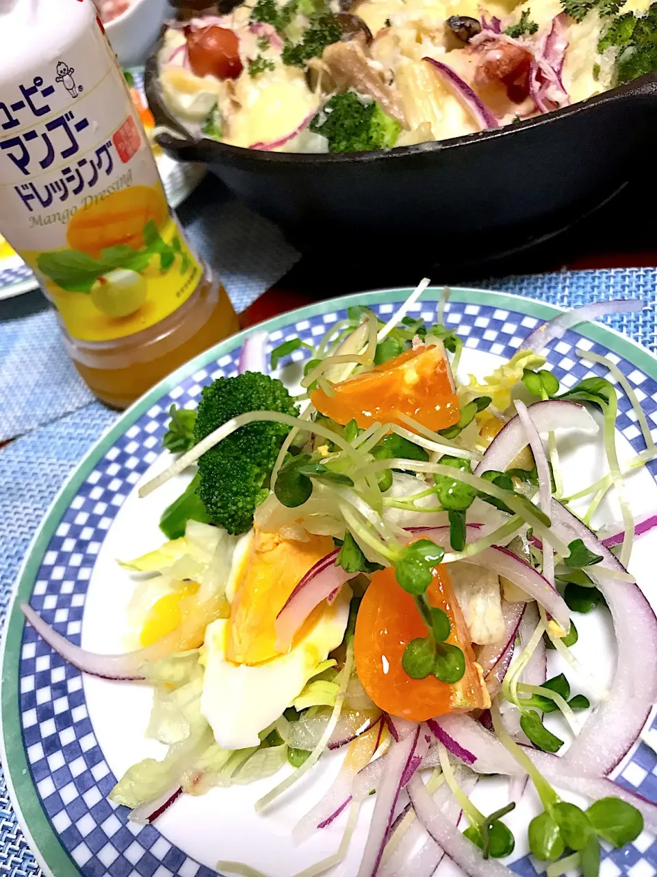 Snapdishの料理写真:キユーピーマンゴードレッシングを使いたかったサラダ🥗|シュトママさん