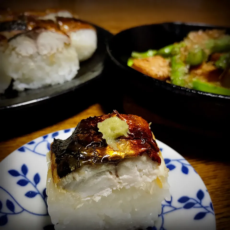 焼き鯖寿司|かずぴょんさん