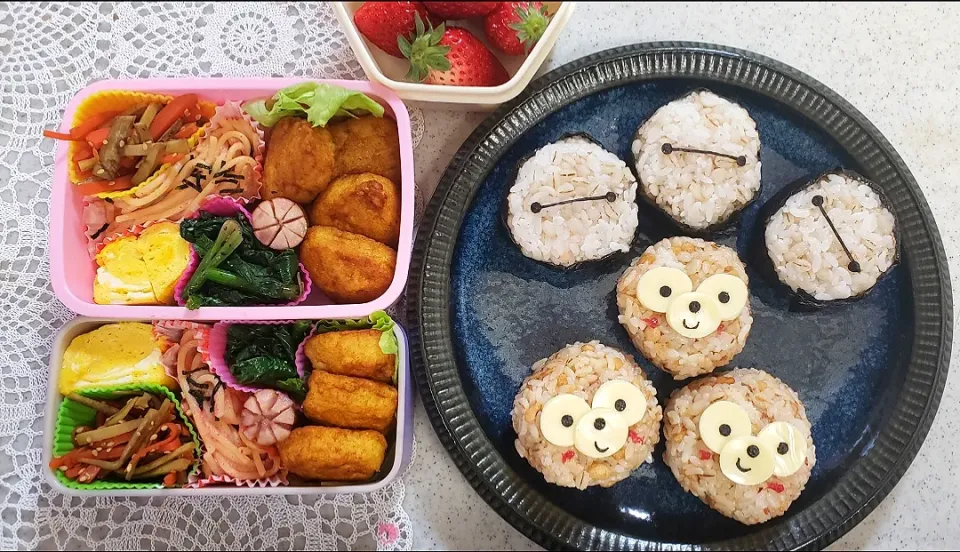 Snapdishの料理写真:#春のお出かけ弁当|かのりさん