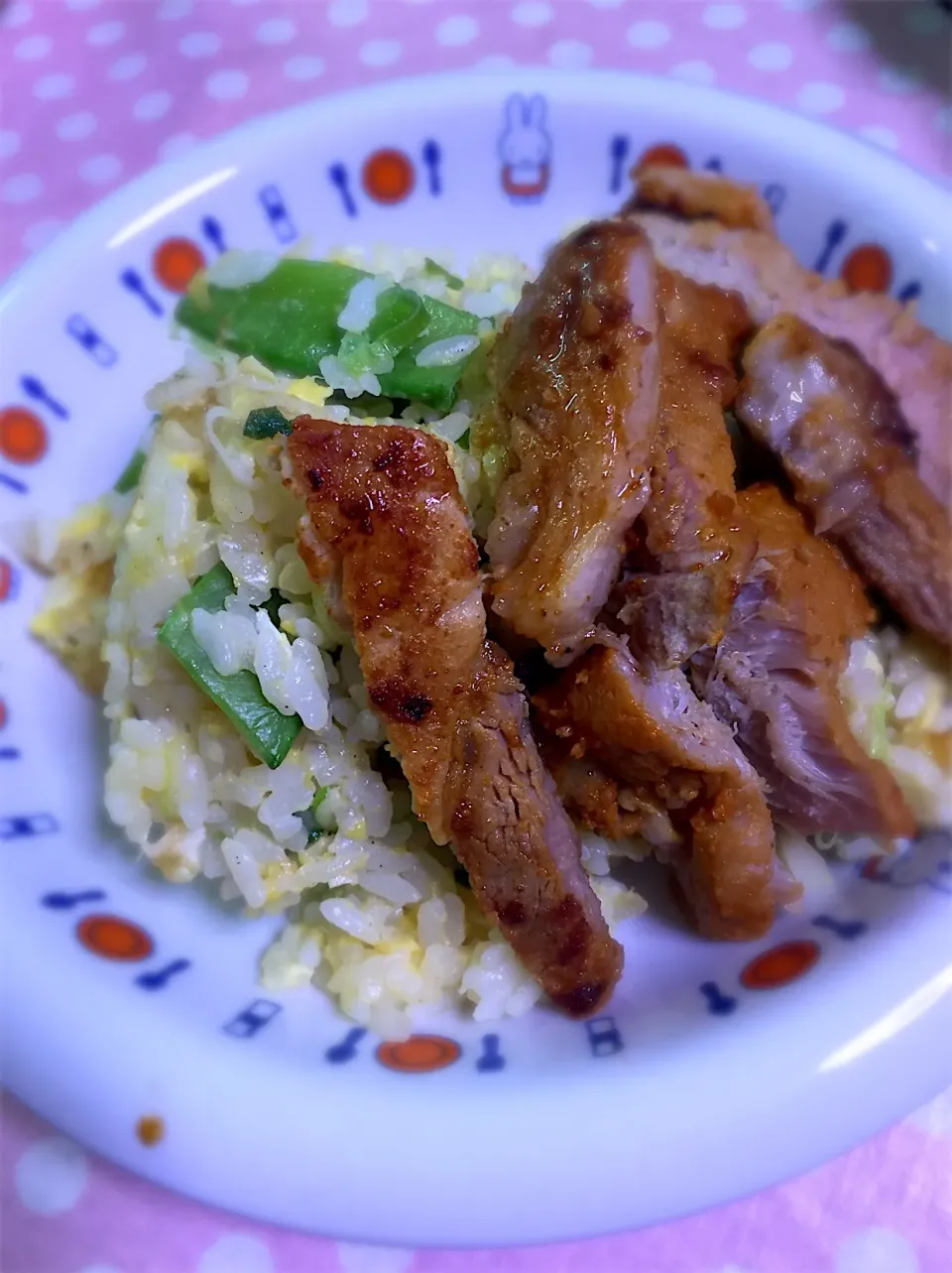 炒飯と味噌漬け肉🥩|リッキーさん