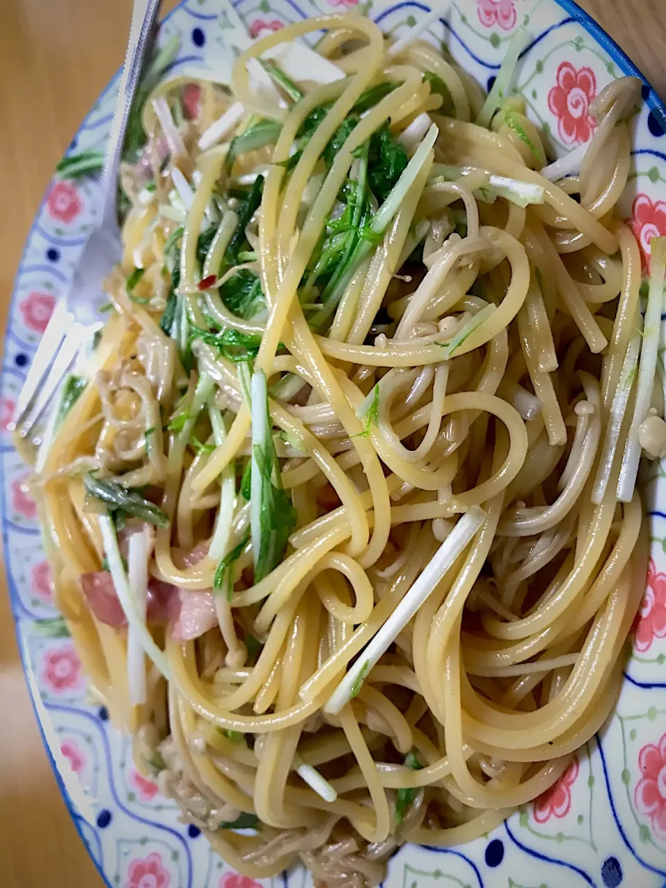 えのきと水菜の和風パスタ|max12さん