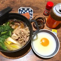 Snapdishの料理写真:豚バラのすき焼き|mekkoさん