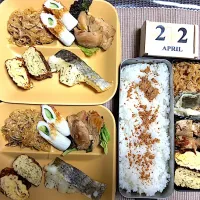 Snapdishの料理写真:今日のお弁当🍱
 #夫弁当 
 #留守番弁当|あきんこさん