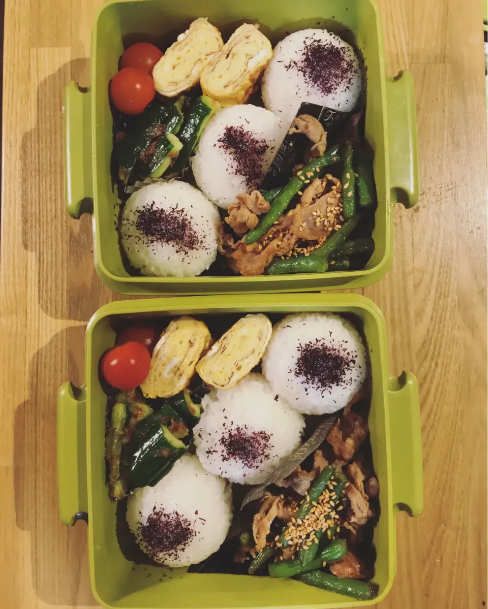 春休み兄妹部活弁当 #兄妹弁当  #中学女子弁当  #高校生男子弁当  #お弁当|ちっくんさん