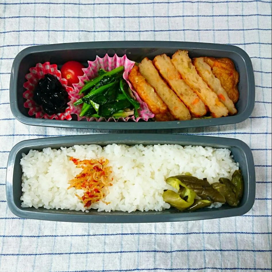 野菜天とキャベツのめんつゆ煮弁当|jun(・x・)さん