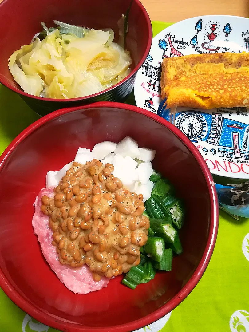 Dinner #ばくだん丼 #ねばねば丼|tamakiさん