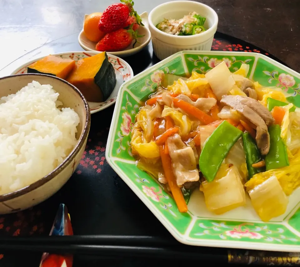 手作りランチ🍽
豚肉と白菜のあんかけ|○○○さん