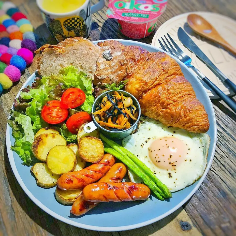 Snapdishの料理写真:🥐パンの日🥐プレート|Nonさん