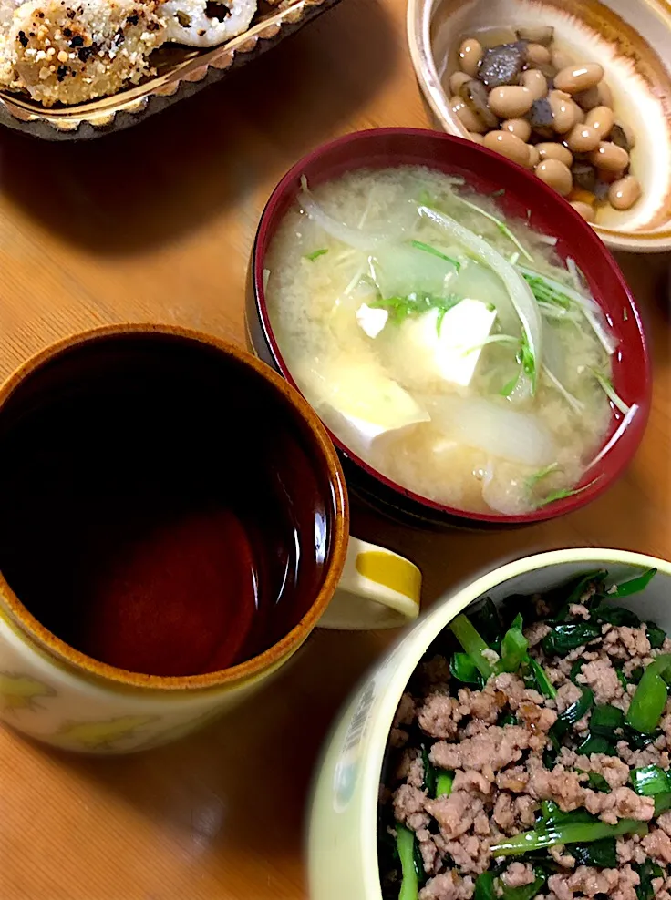 スタミナそぼろ丼定食|まりこさん