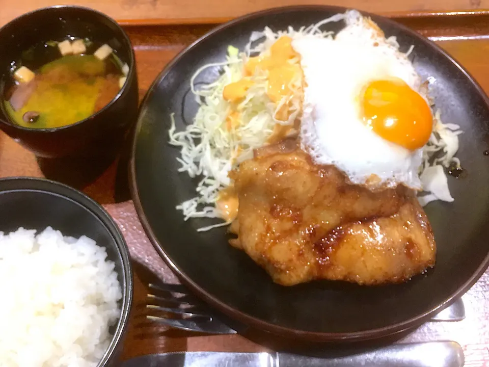 鶏テキ定食|あじょさん