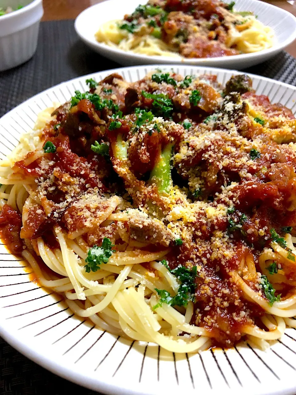 Snapdishの料理写真:牛すじ肉のラグーソースパスタ🍝|Michiyo Shimizuさん