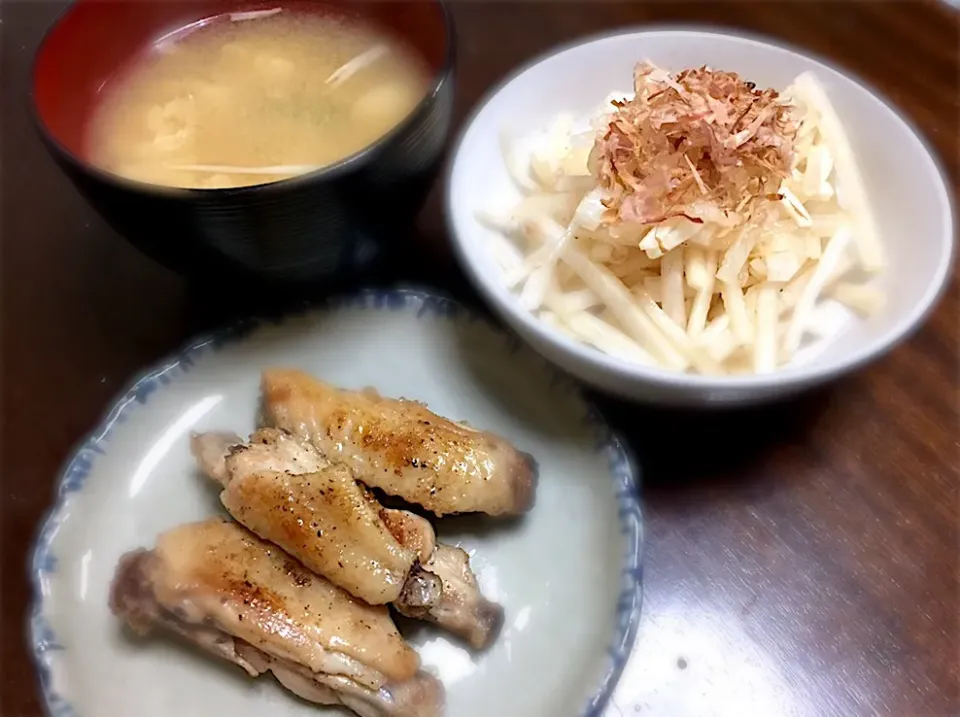 手羽中焼き定食|まるちゃんさん