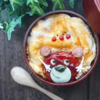 Snapdishの料理写真:とろーり卵のオムソバパンマン弁当